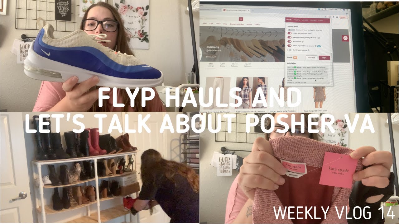 Flyp Hauls and Let's Talk About Posher VA! | Full-Time Reseller | Weekly Vlog 14