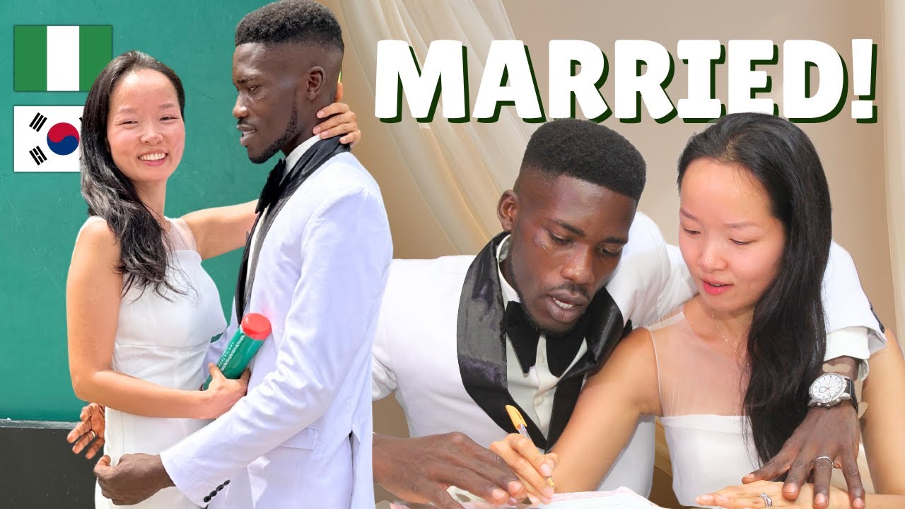 We are married!!! 💍 Nigerian court wedding 🇳🇬🇰🇷
