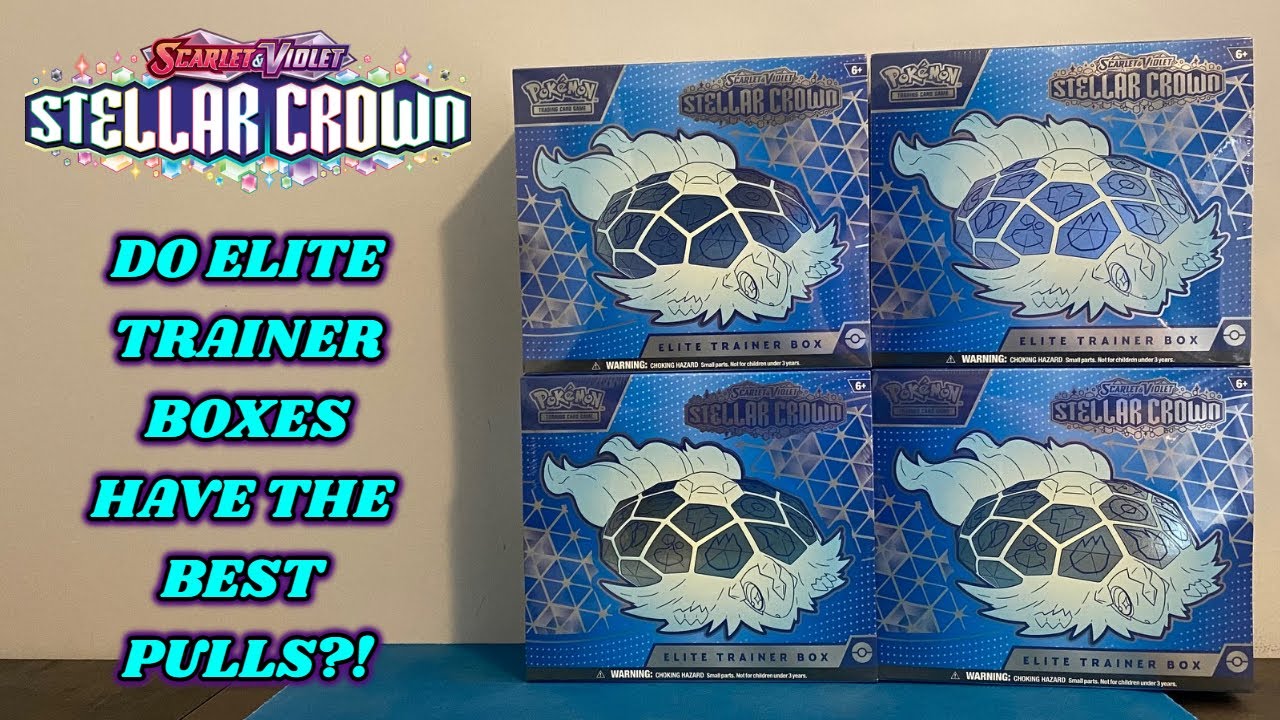 Are STELLAR CROWN Elite Trainer Boxes THE BEST PRODUCT from this NEW Pokemon set?! + GIVEAWAY!!