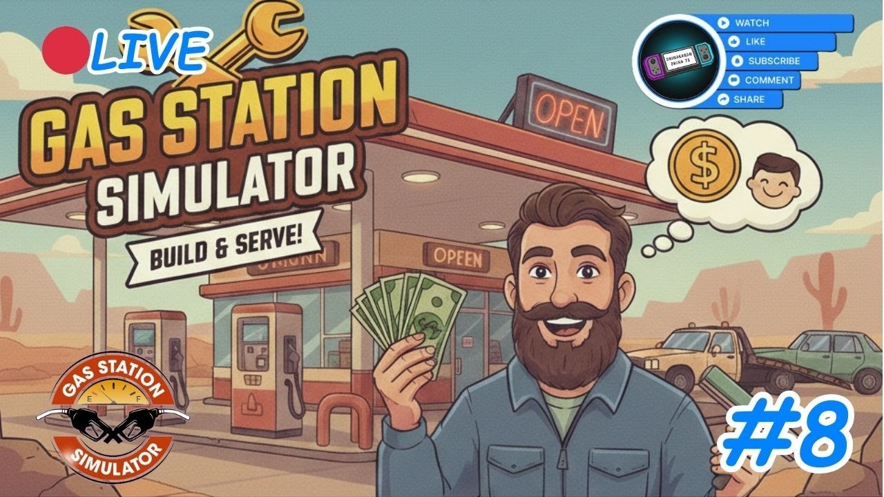 🔴Gas Station Simulator | PART-8 | 2K-60FPS | @dhinakarandhina75