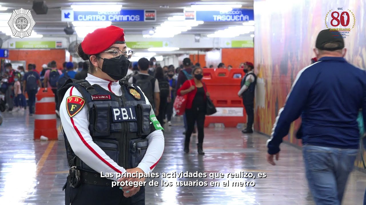 La Policía Bancaria e Industrial #PBI, #SiempreAlerta en el #Metro de la Ciudad de México 🚇