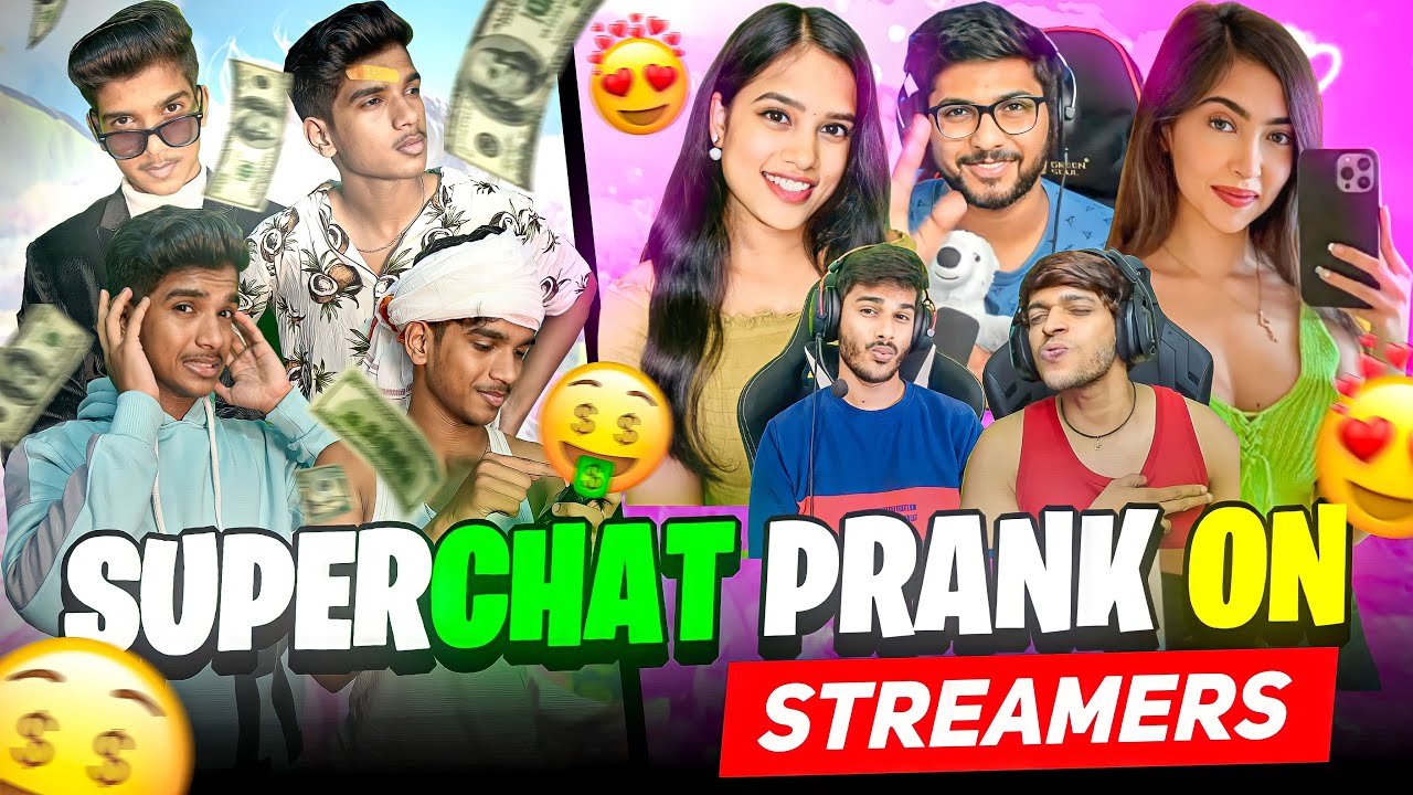 SUPER CHAT🤑 PRANK ON BIG STREAMERS🤬| PROPOSING GIRL STREAMER💗 | FREE FIRE IN TELUGU #dfg #freefire