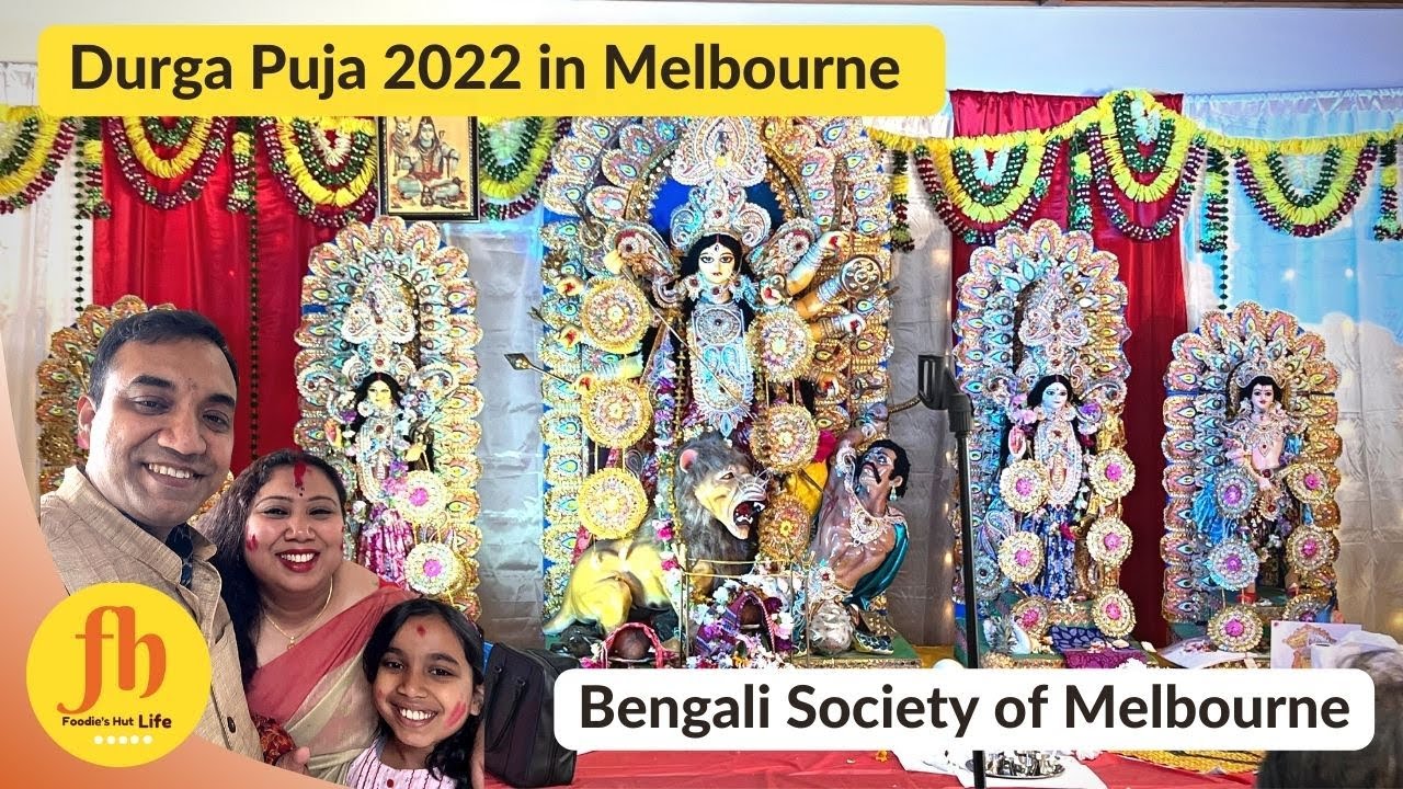 Durga Puja 2022 in Melbourne, Australia , Vlog-6 | Bengali Society of Melbourne |  Foodie's HutLife