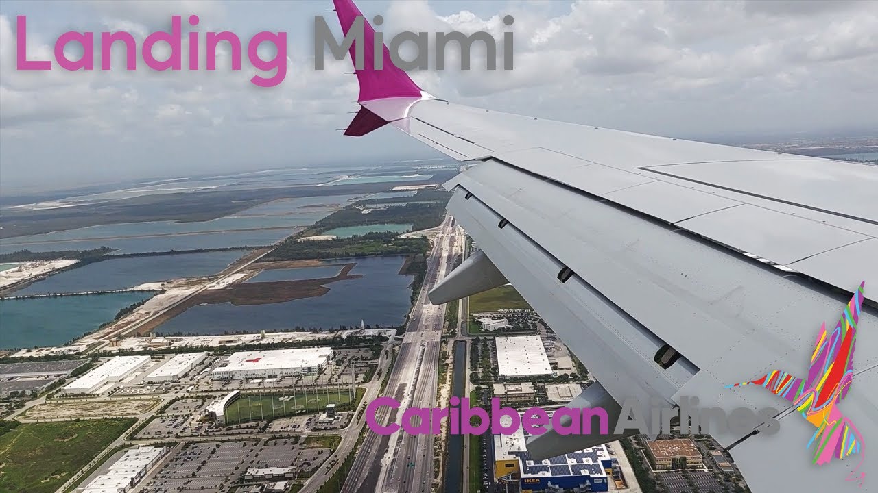 Caribbean Airlines Boeing 737 MAX 8 ✈ Landing Miami