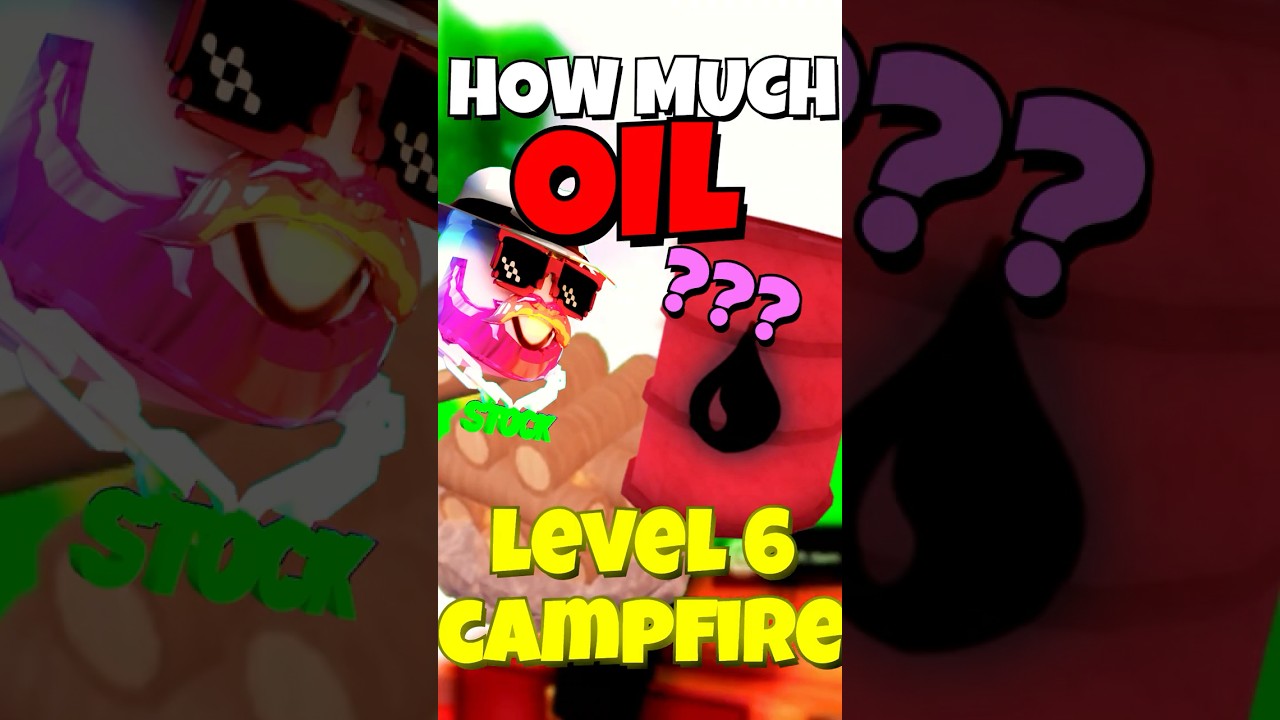 😱How much *OIL BARREL* for LEVEL 6 Campfire in 99 NIGHTS ROBLOX!