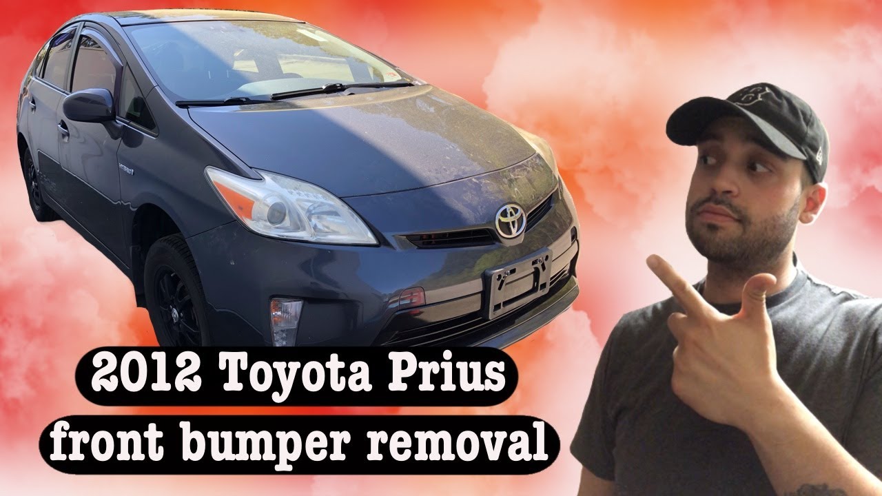 2012 Toyota Prius front bumper removal