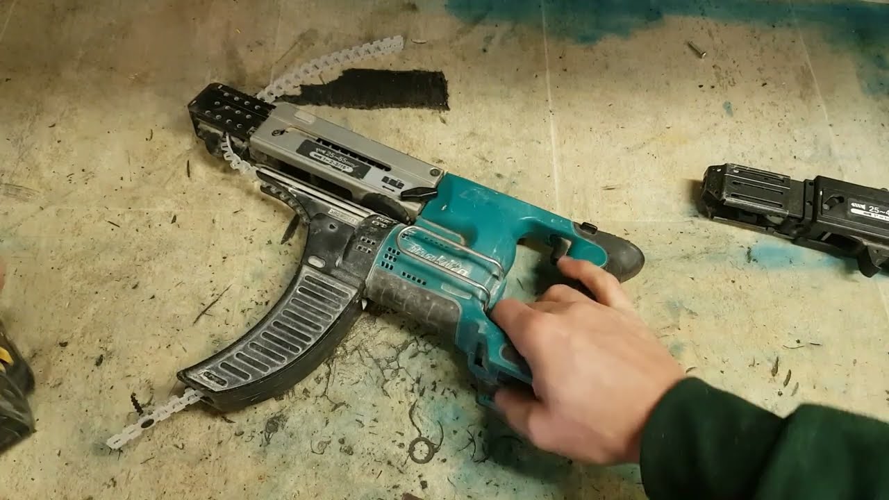 Repairing a Makita BFR540 collated drywall gun that keeps bending and not sinking screws.