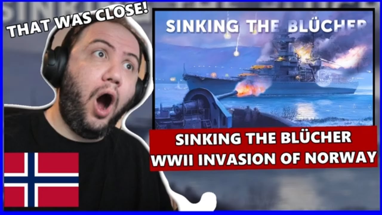 Sinking the Blücher: How Norway Stopped the WWII German Invasion Utlendings Reaksjon 🇳🇴 REACTION