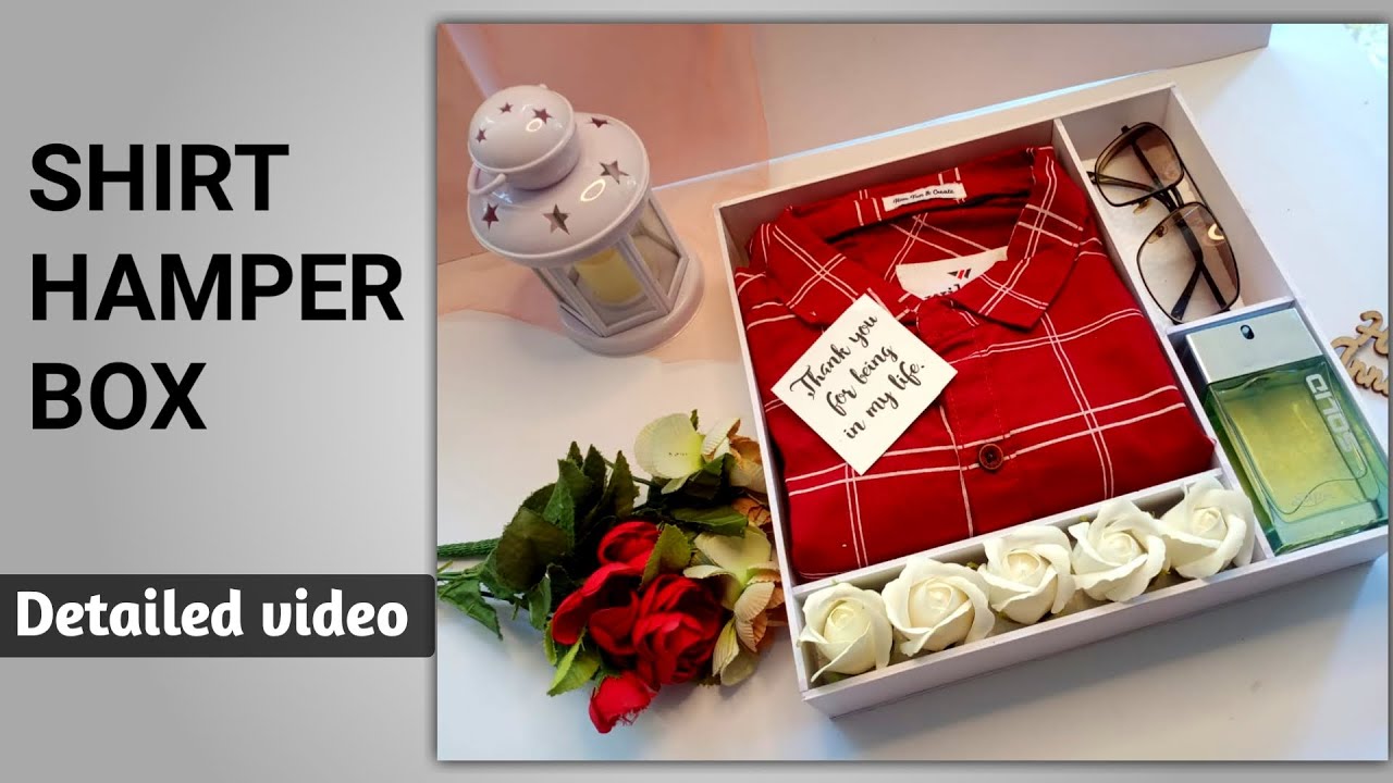 | most requested video- shirt hamper box making video | best gift hamper for husband | shirt hamper