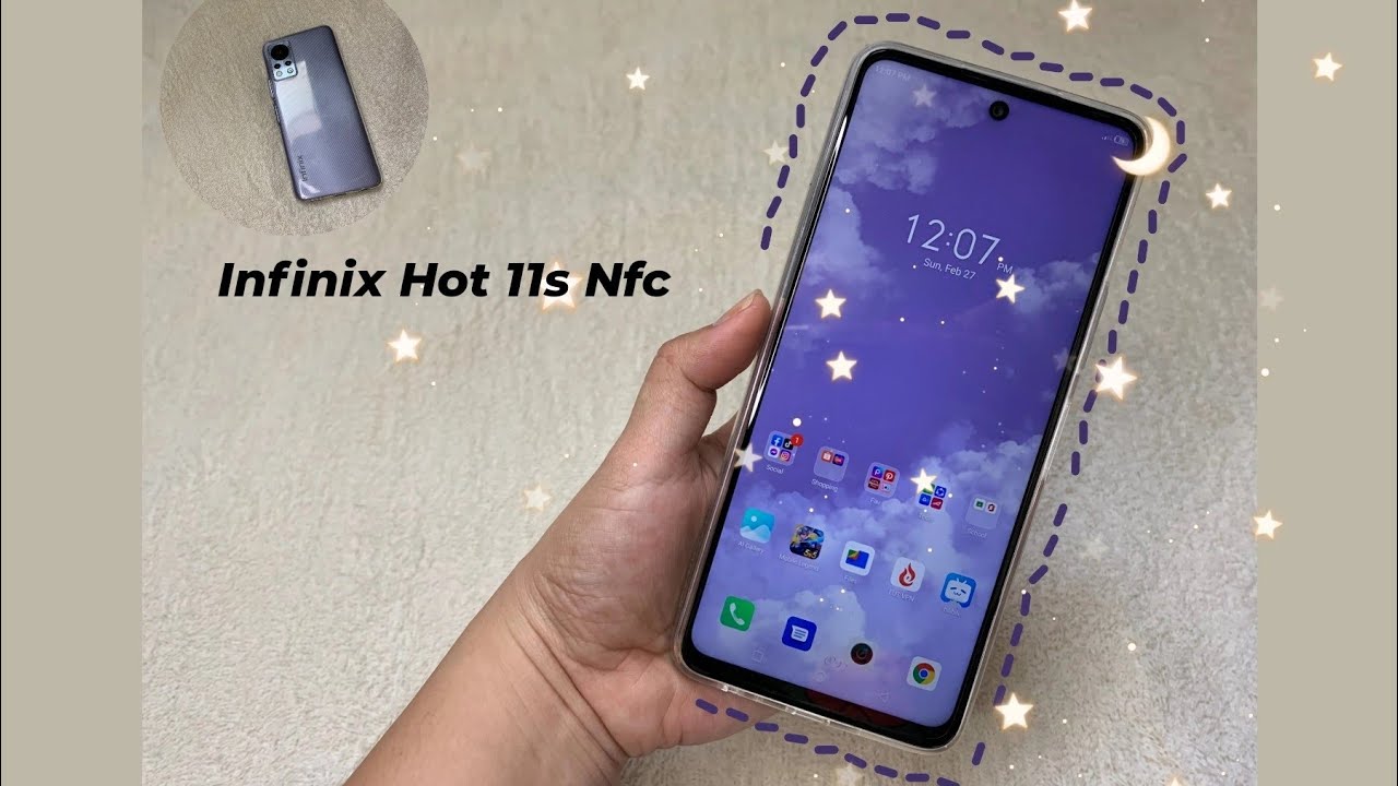 Aesthetic Unboxing my Infinix Hot 11s Nfc Purple | Nics 💜