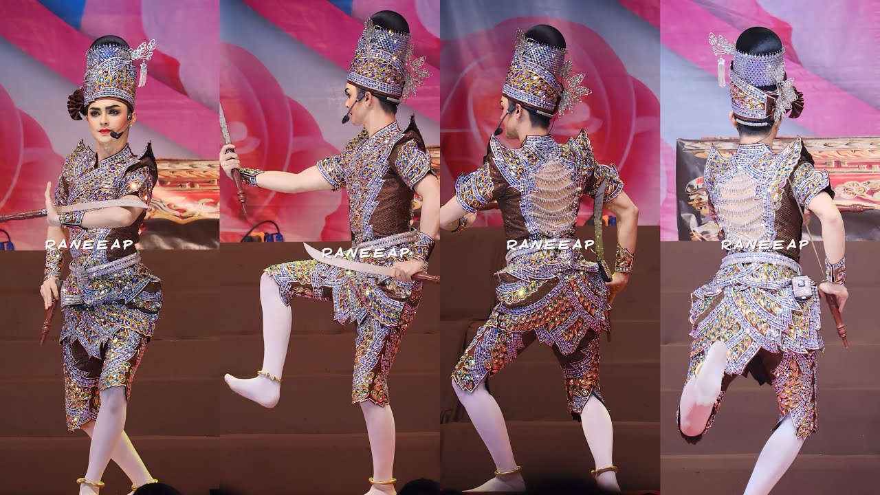 พระเอกศรราม🤎รำดาบคู่ หาดูยาก นานๆรำที รำสวยสง่า👏🏻🫶🏻🥰