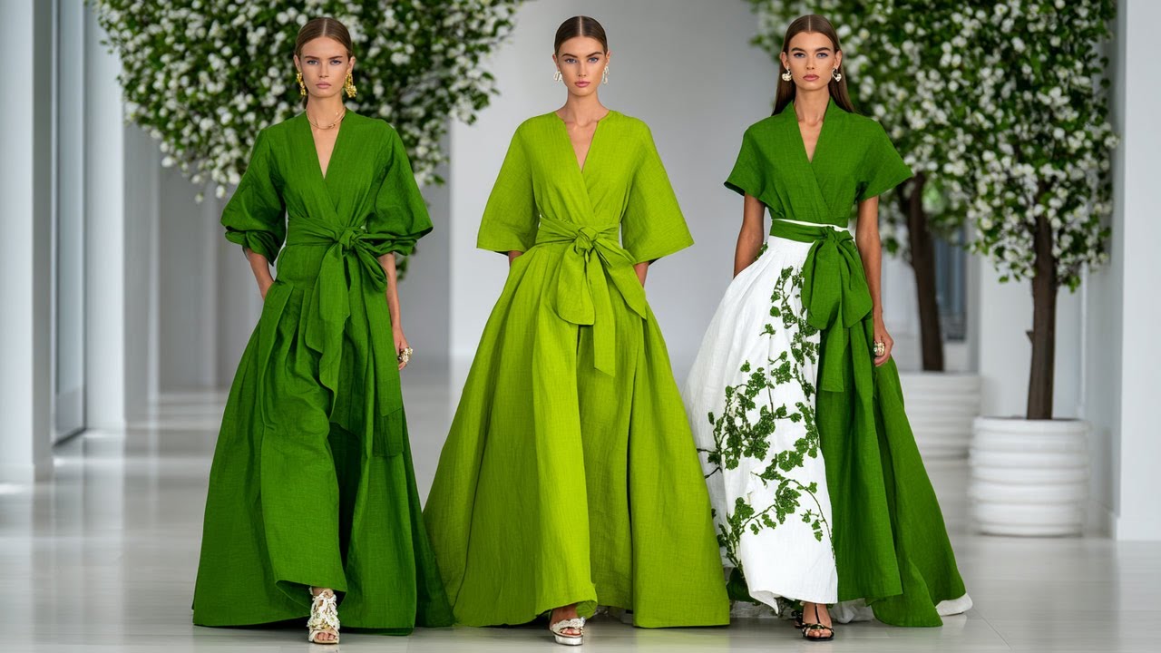 Коллекция Ralph Lauren весна-лето 2026 для женщин | Фисташково-зеленый цвет и мягкий лен – неприн...