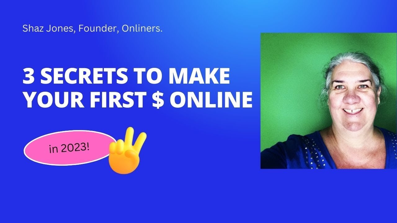 Give Me 6 Minutes and You'll Make Your First Dollar Online - Shaz Jones