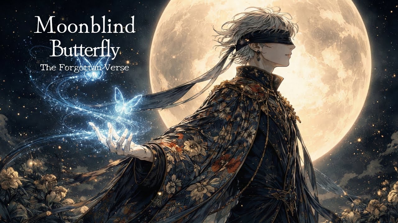 Moonblind Butterfly | A Quiet Spell Woven in Blue Light
