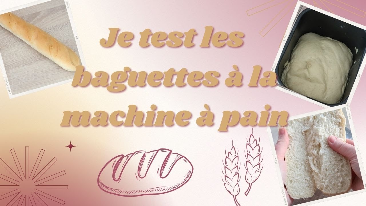 [Aujourd'hui on cuisine] Je test les baguettes à la machine à pain 🥖