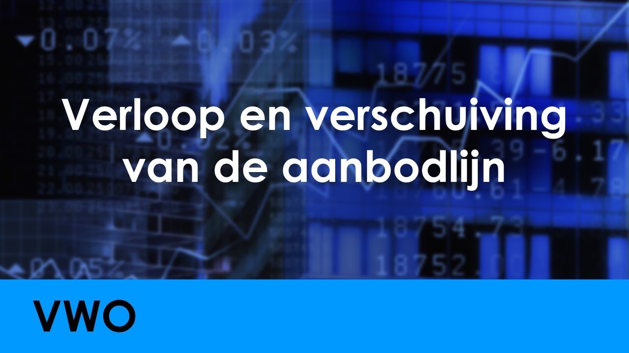 Verloop en verschuiving van de aanbodlijn - Economie voor vwo - Vraag & Aanbod