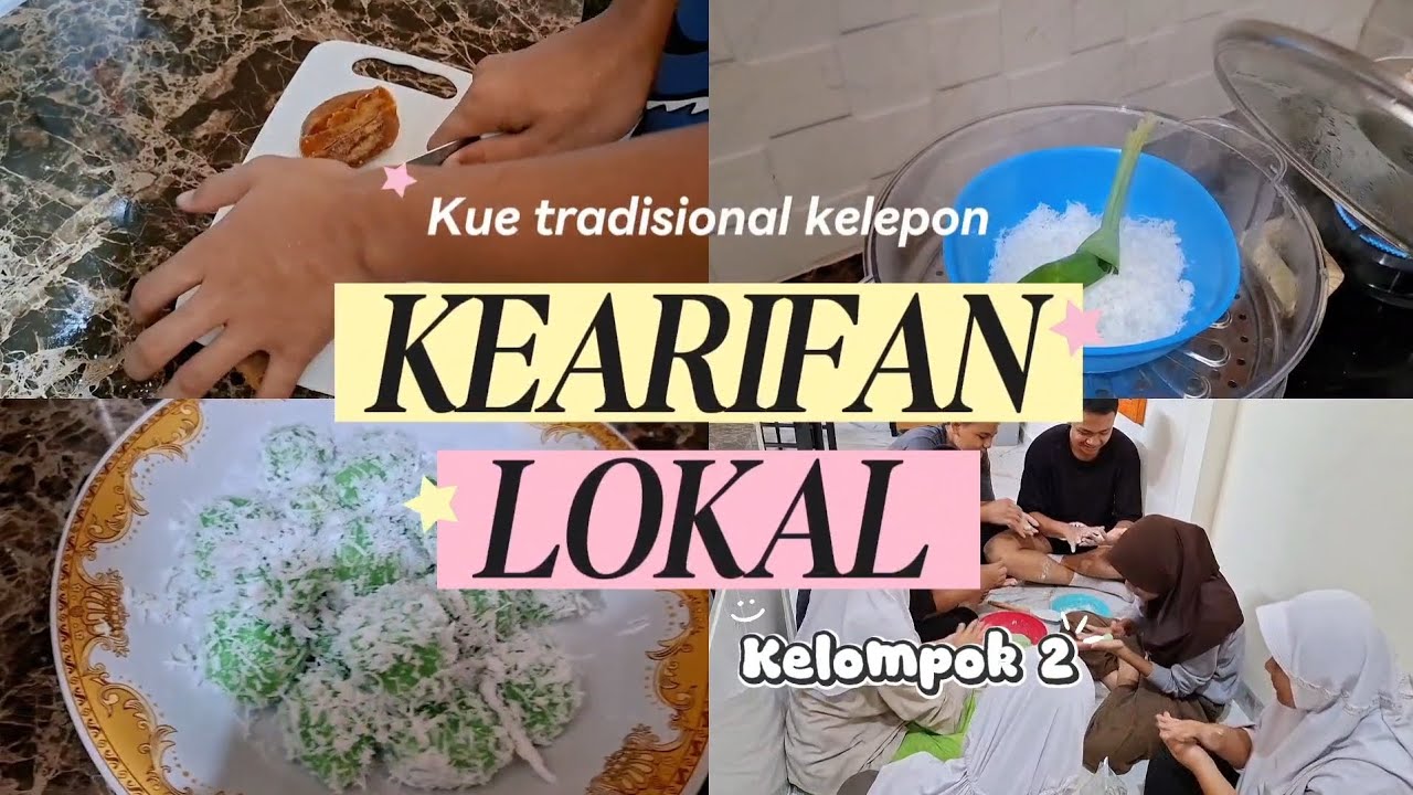 KEARIFAN LOKAL Membuat Kelepon Kue Tradisional Khas dari Pulau Jawa🍡🌿|| Tugas vidio ppkn