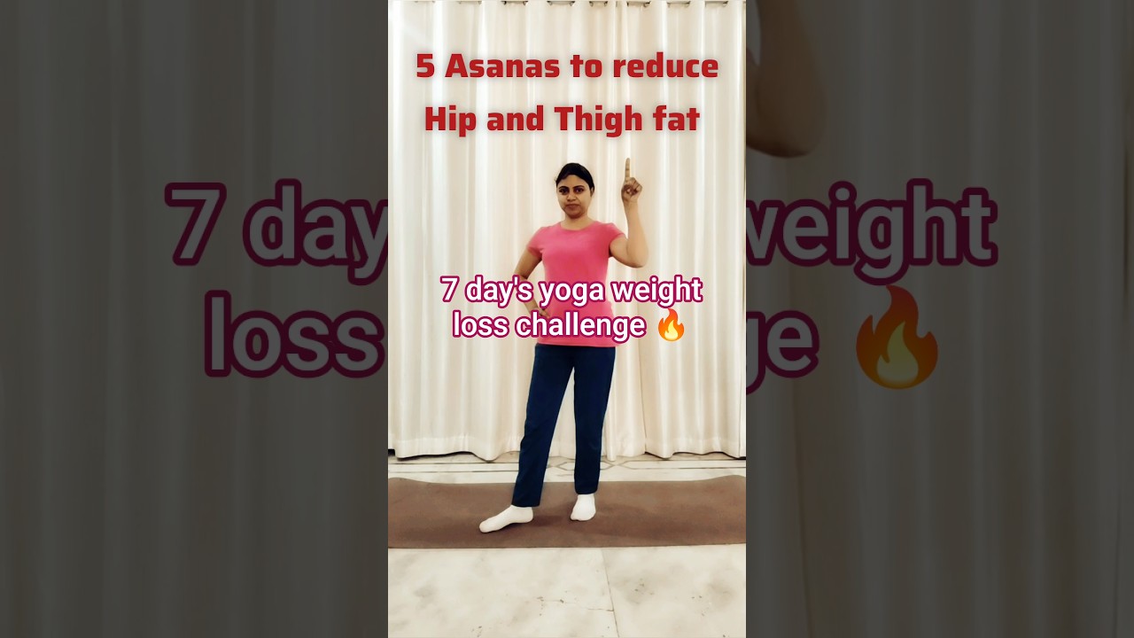 Weight loss Day 3:Thigh and Hip fat loss yoga