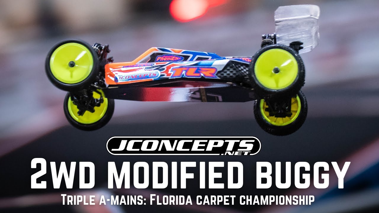 2wd Mod Buggy Triple A-Mains — чемпионат Флориды по ковровым покрытиям