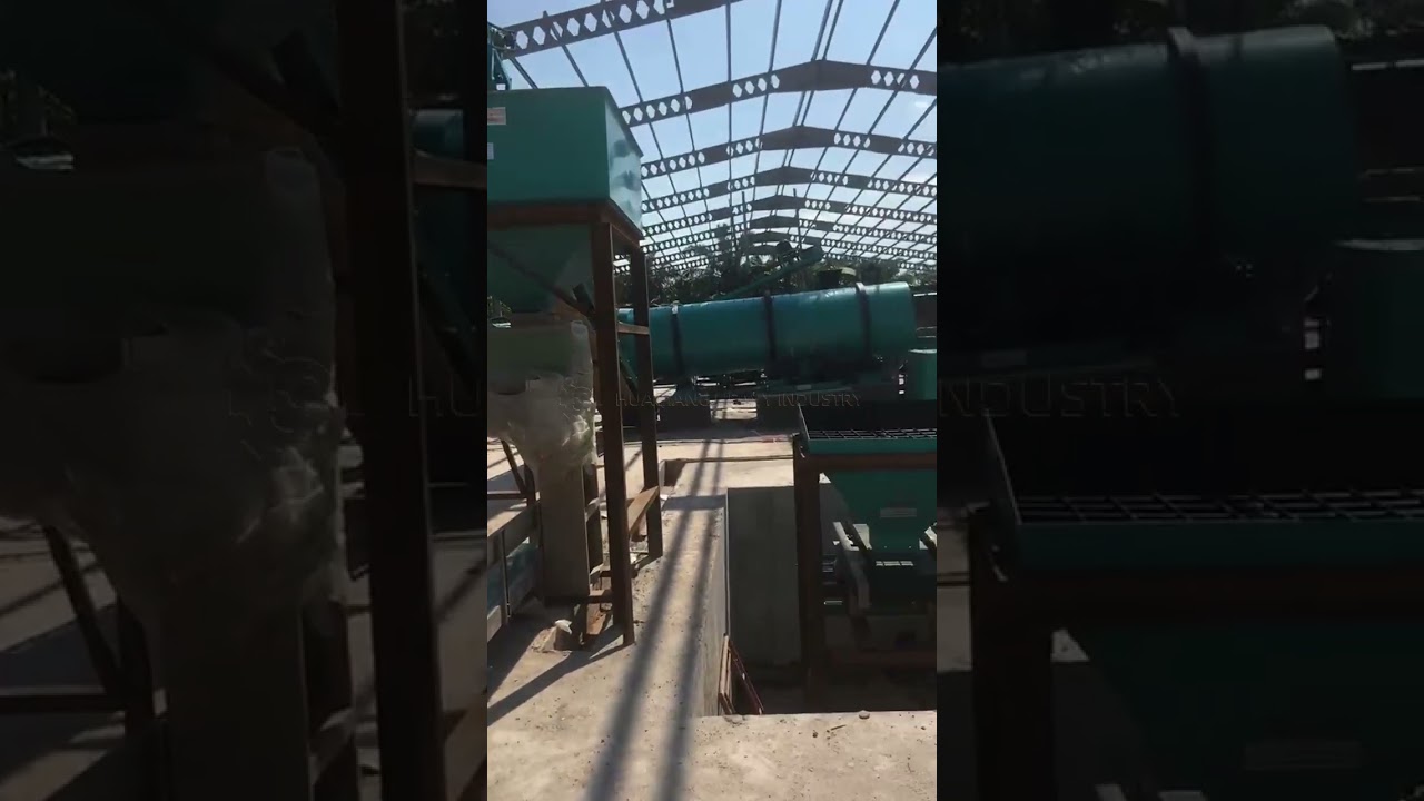 NPK fertilizer production line by Automatic batching system #fertilizer #npkfertilizer  #granulator