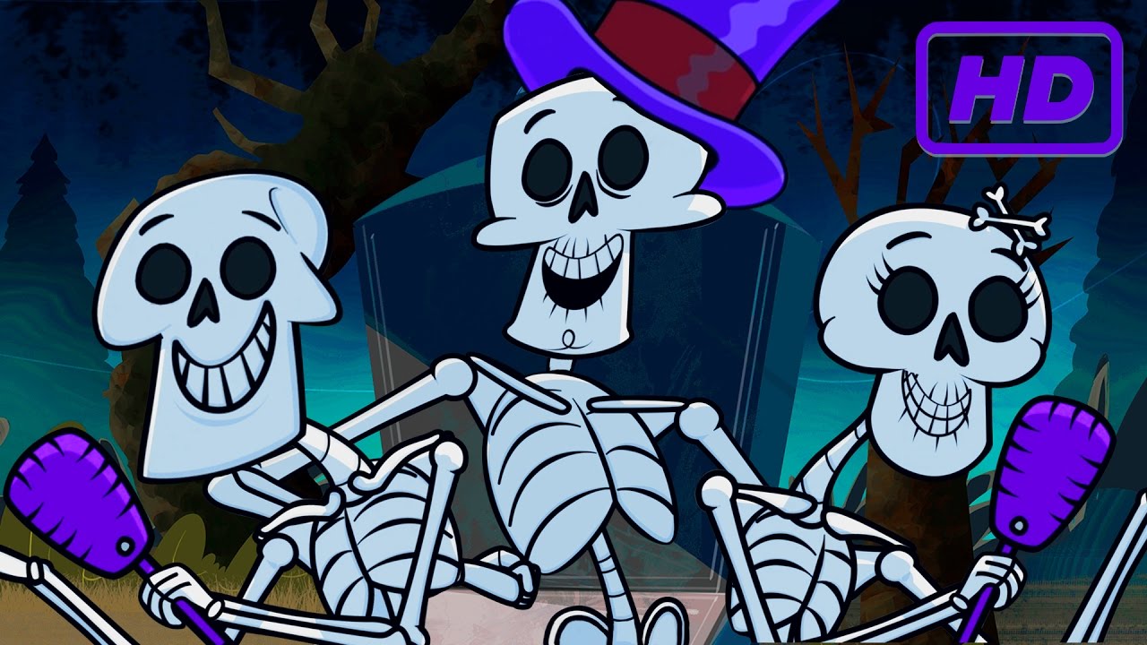 Los Alegres Esqueletos, el baile de los esqueletos | Canciones Infantiles de Halloween