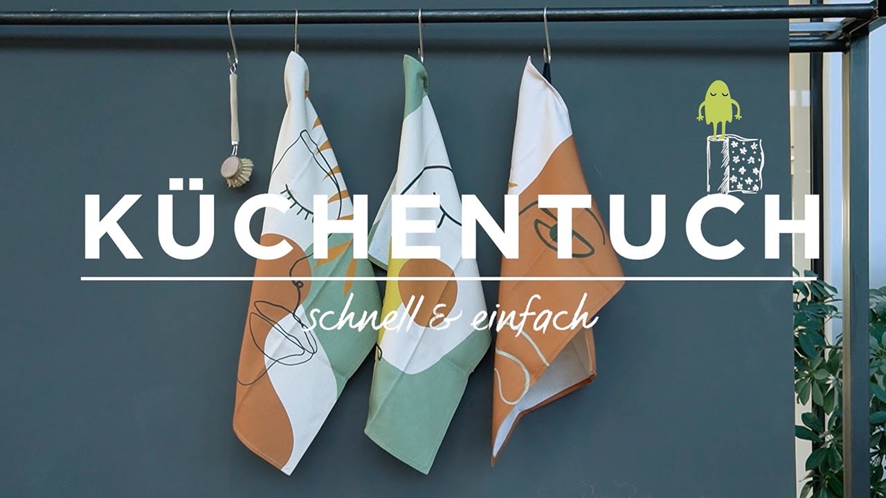 Tutorial: Küchentücher aus Stoffpanel von KREANDO