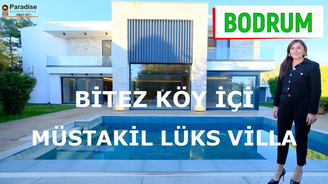 Bodrum Bitez Satılık Özel Havuzlu Müktakil Lüks Villa, Satılık Villa Bitez Bodrum