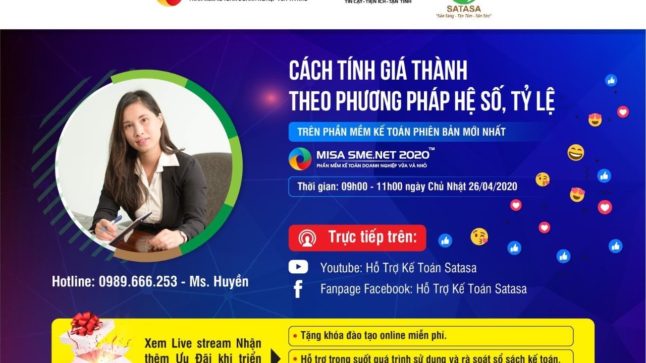 SATASA.VN - CÁCH TÍNH GIÁ THÀNH THEO PHƯƠNG PHÁP HỆ SỐ, TỶ LỆ