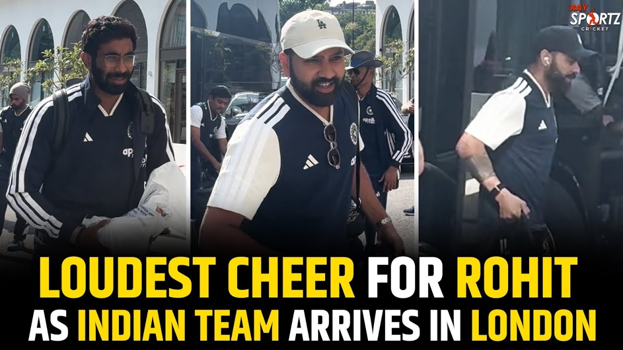 Watch: Team India Arrives for Final ODI | Loudest Cheers for Rohit, Virat Leaves Hotel
