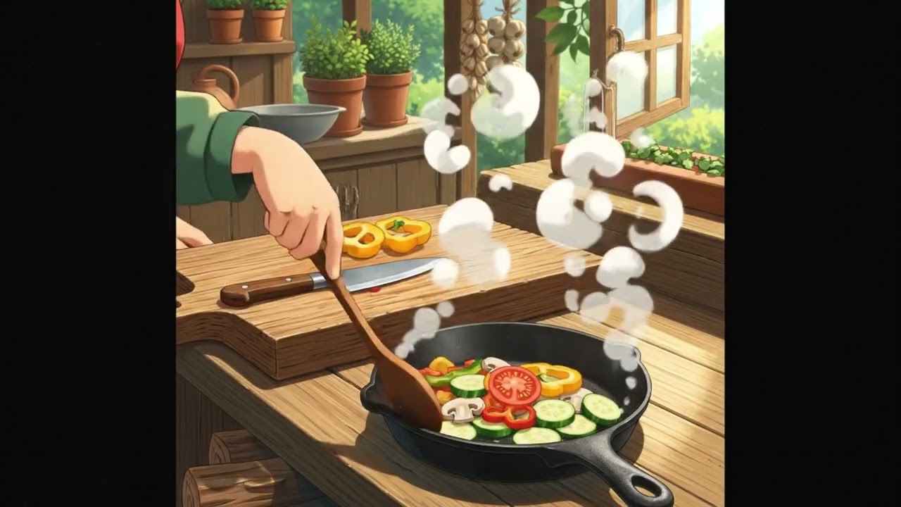 Ghibli Cooking in Nature 🍲 | Slow Village Work & Children Playing Nearby