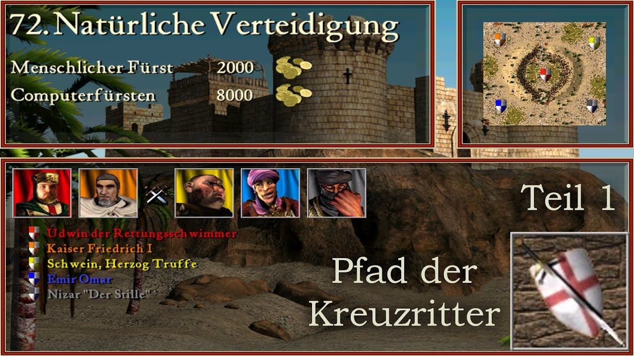 M72 - Natürliche Verteidigung - Teil 1 - Kreuzritter - Stronghold Crusader | Let's Play (German)