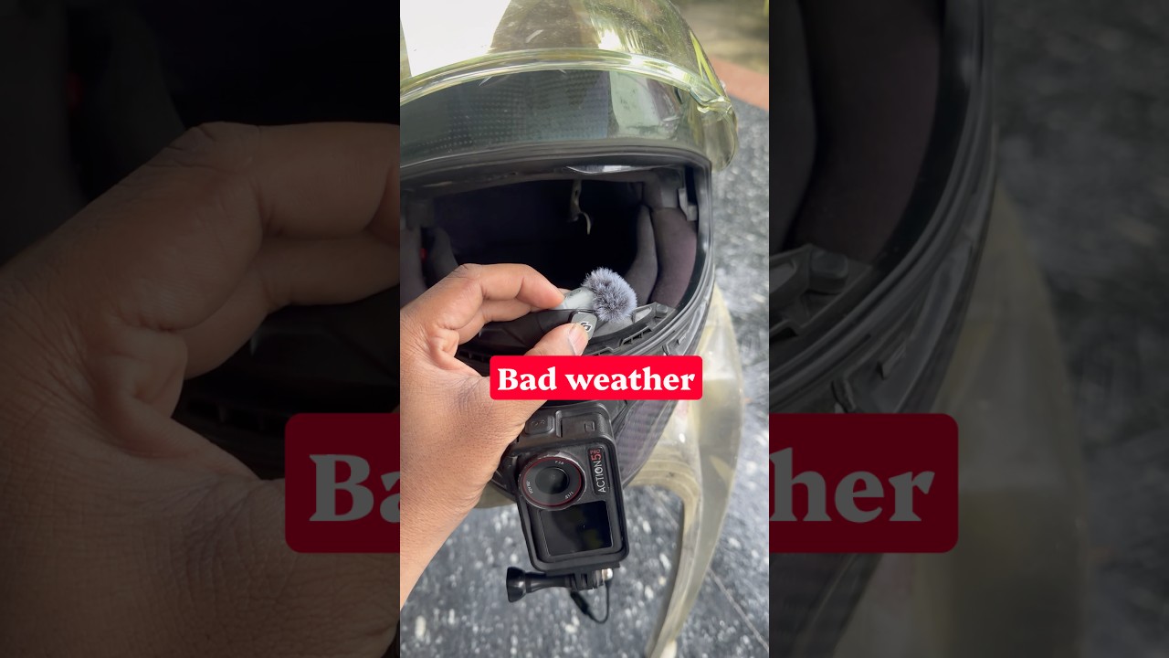 New Helmet Mic Setup For Cyclone Arnab #dji #helmetsetup