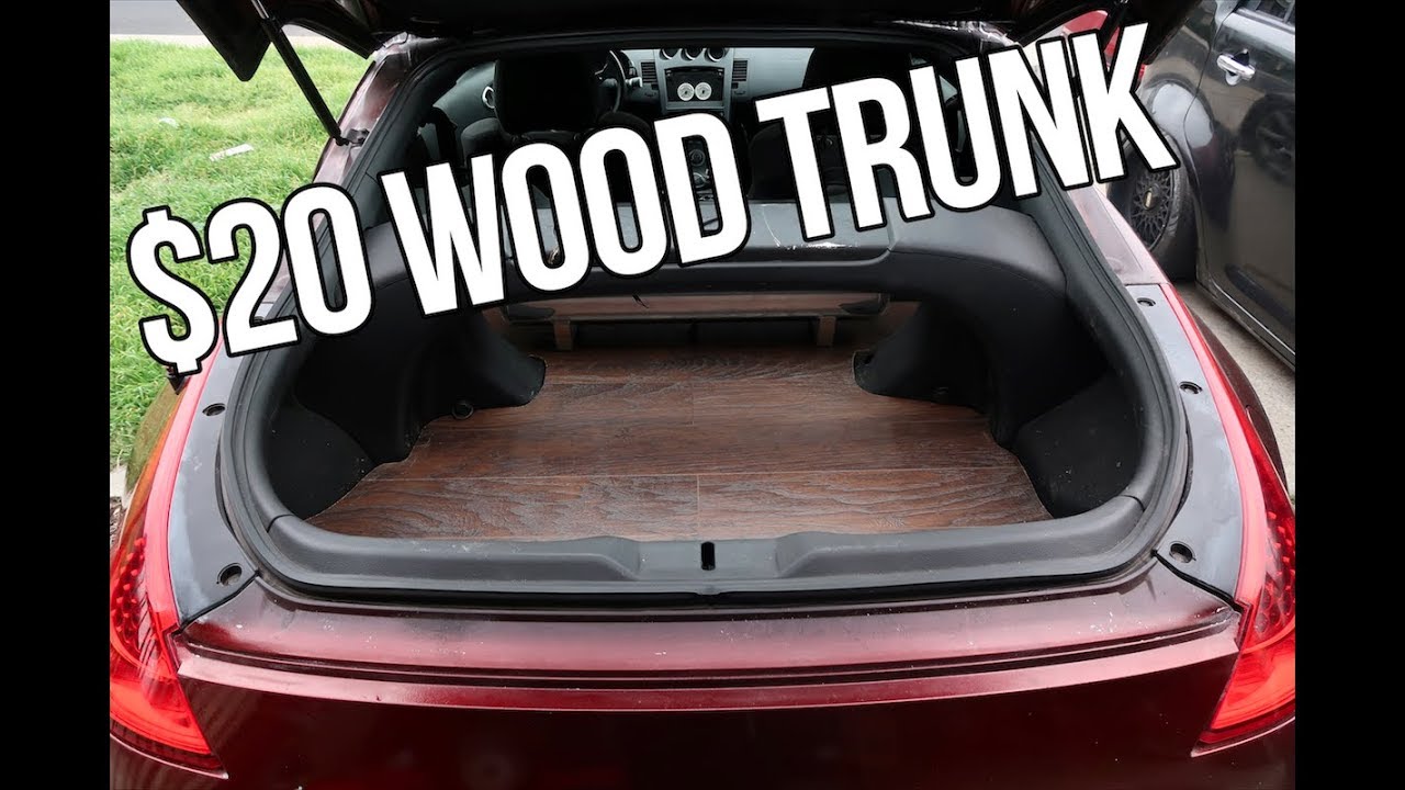 $20 DIY hardwood trunk floor