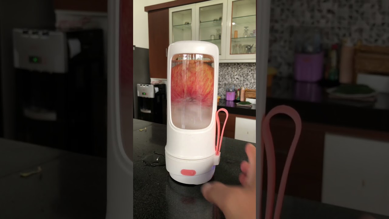 Apple juice with portable blender 🔗LINK IN BIO
