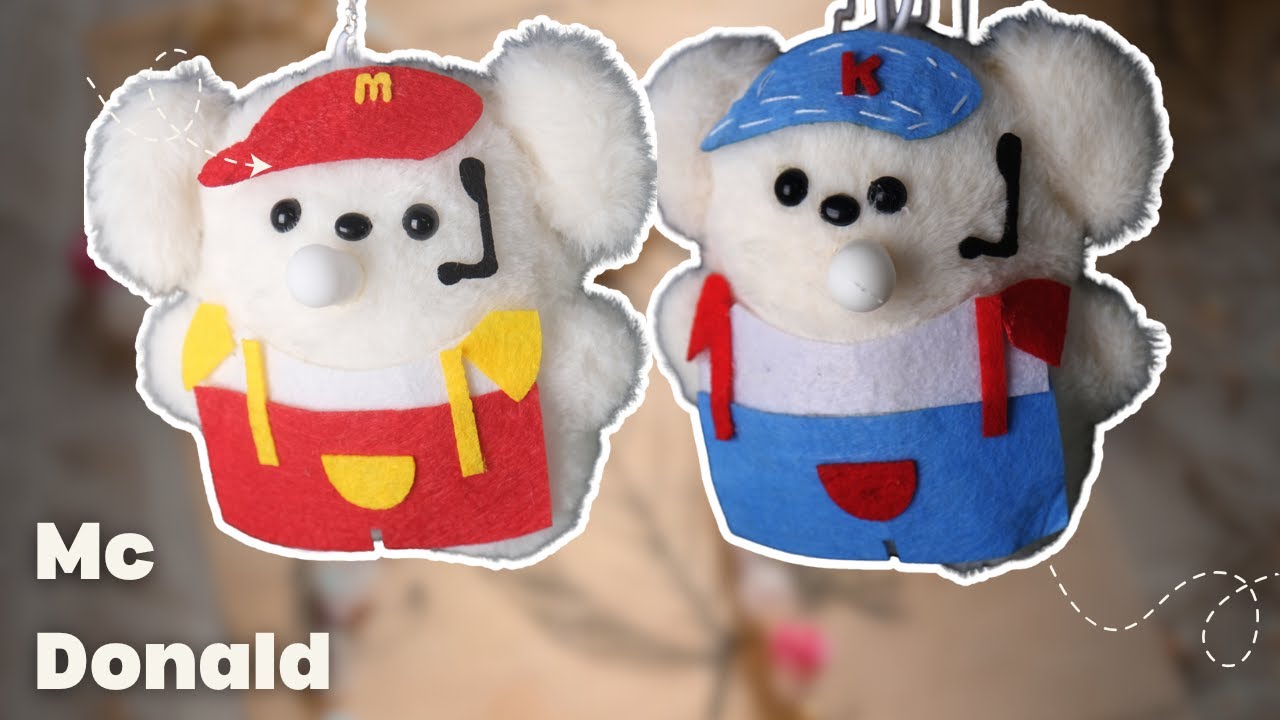 Hướng Dẫn Làm Gấu Ghi Âm - Mc Donald| Cách làm gấu ghi âm| Baggu DIY #diy #handmade