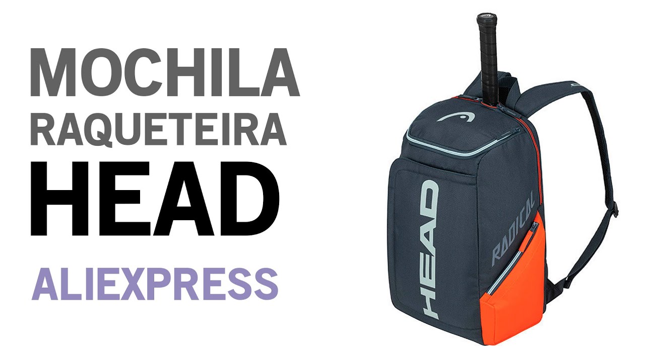 Mochila Raqueteira HEAD do Aliexpress! Muito barato e de ótima qualidade!