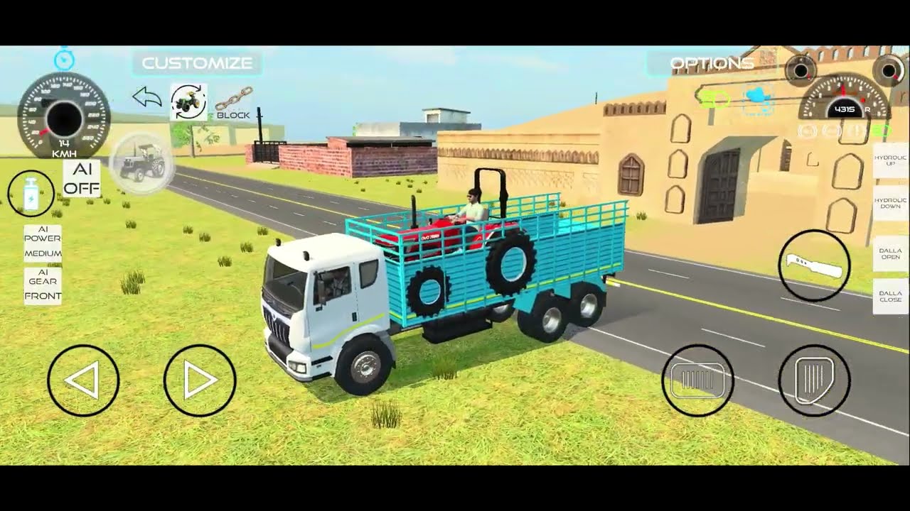Tractor 🚜 Transport || Indian Vehicle Simulator || Truck 🚚 Se Tractor Transport 