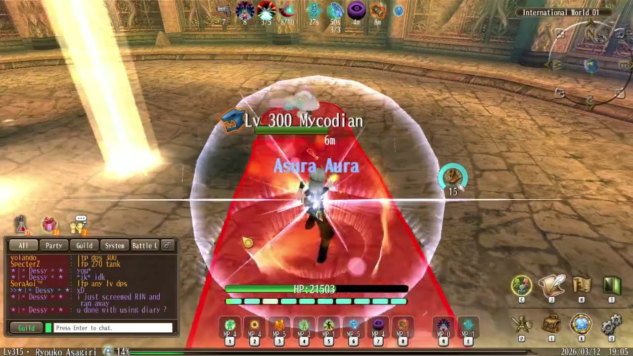 Knuckles vs Mycodian Lvl 300 Choco (solo)
