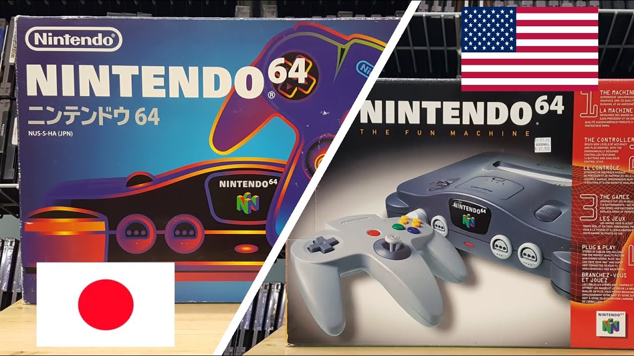 Nintendo 64 Console Unboxing - North America vs Japan