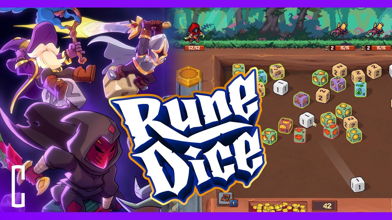 Dice wielding Dungeon Crawler - Rune Dice