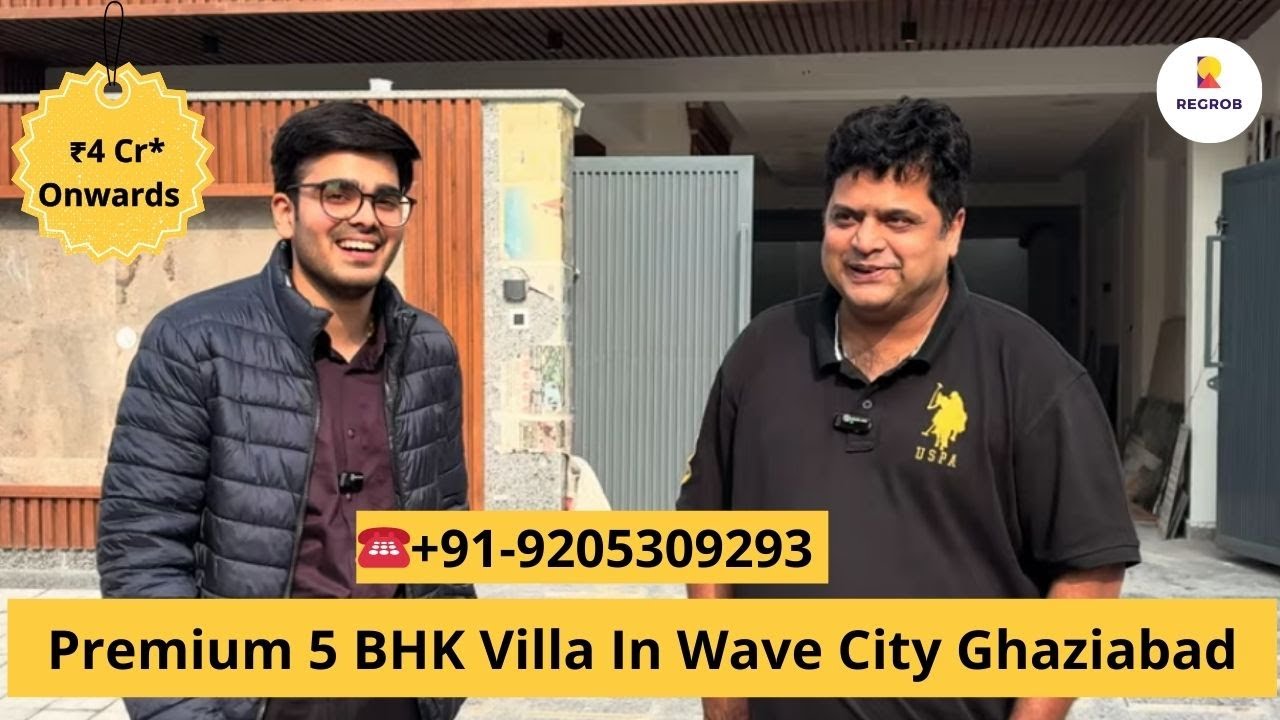 Продается элитная вилла с 5 спальнями в Wave City, Газиабад | ☎️ +91-9205309293 | Площадь 3000 кв...