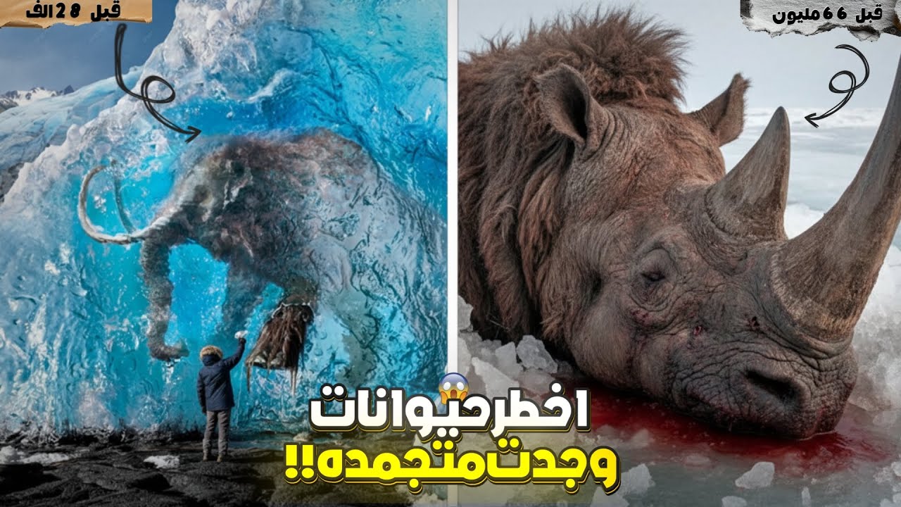 مخلوقات متجمدة مرعبة عُثر عليها بعد آلاف السنين لن تصدق ما وجدوه 😨