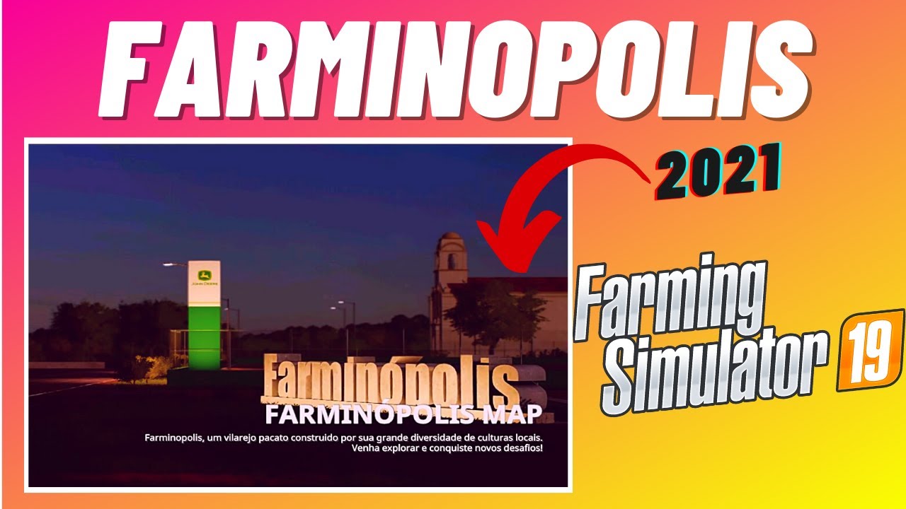 Novo Mapa Farminopolis 2021 Para PS4 PS5 Xbox One e PC Farming Simulator 19