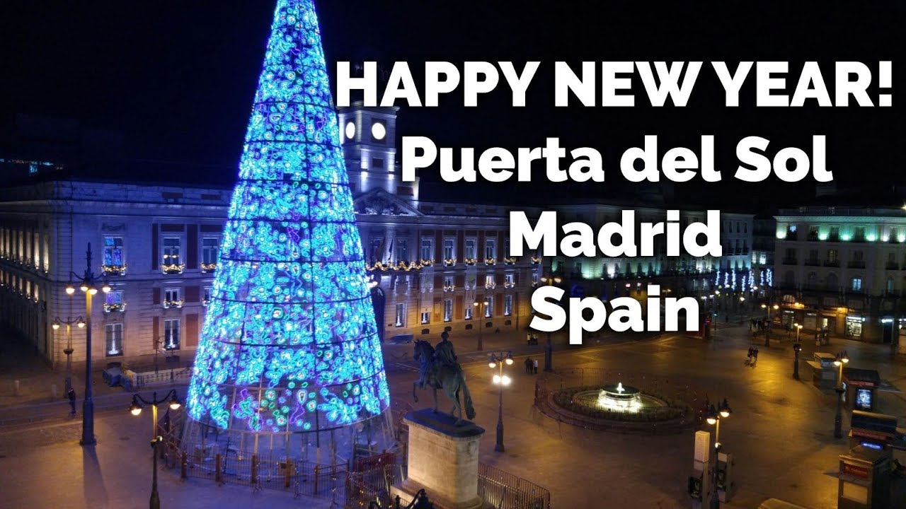 New Year's Eve from Puerta del Sol, Madrid, Spain. Happy New Year 2026!