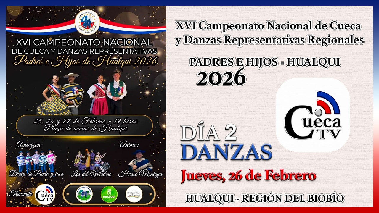 DÍA 02 - DANZAS REPRESENTATIVAS -  NACIONAL PADRES E HIJOS - HUALQUI 2026