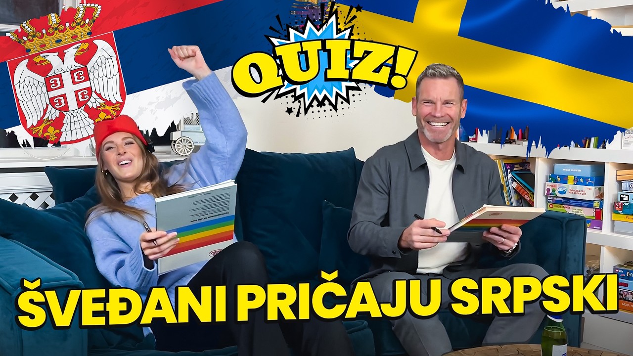 Koliko ŠVEDJANI znaju o Srbiji? | Mårten Andersson Cvetković & Therese Bergström Ostojić