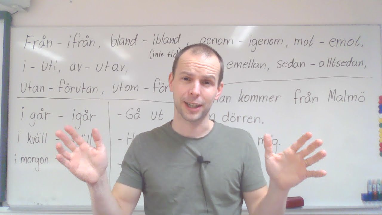Från - ifrån, mot - emot, bland - ibland, vad är skillnaden? SFI