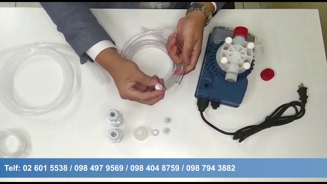 Instalación Bomba dosificadora de cloro y otro químicos marca Seko, modelo Tekna Evo