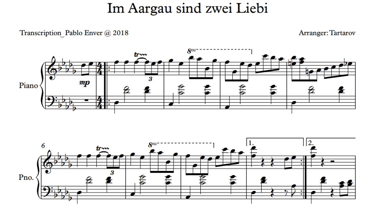 (Transcription) Tartarov plays in the style of Chopin (Piano)
