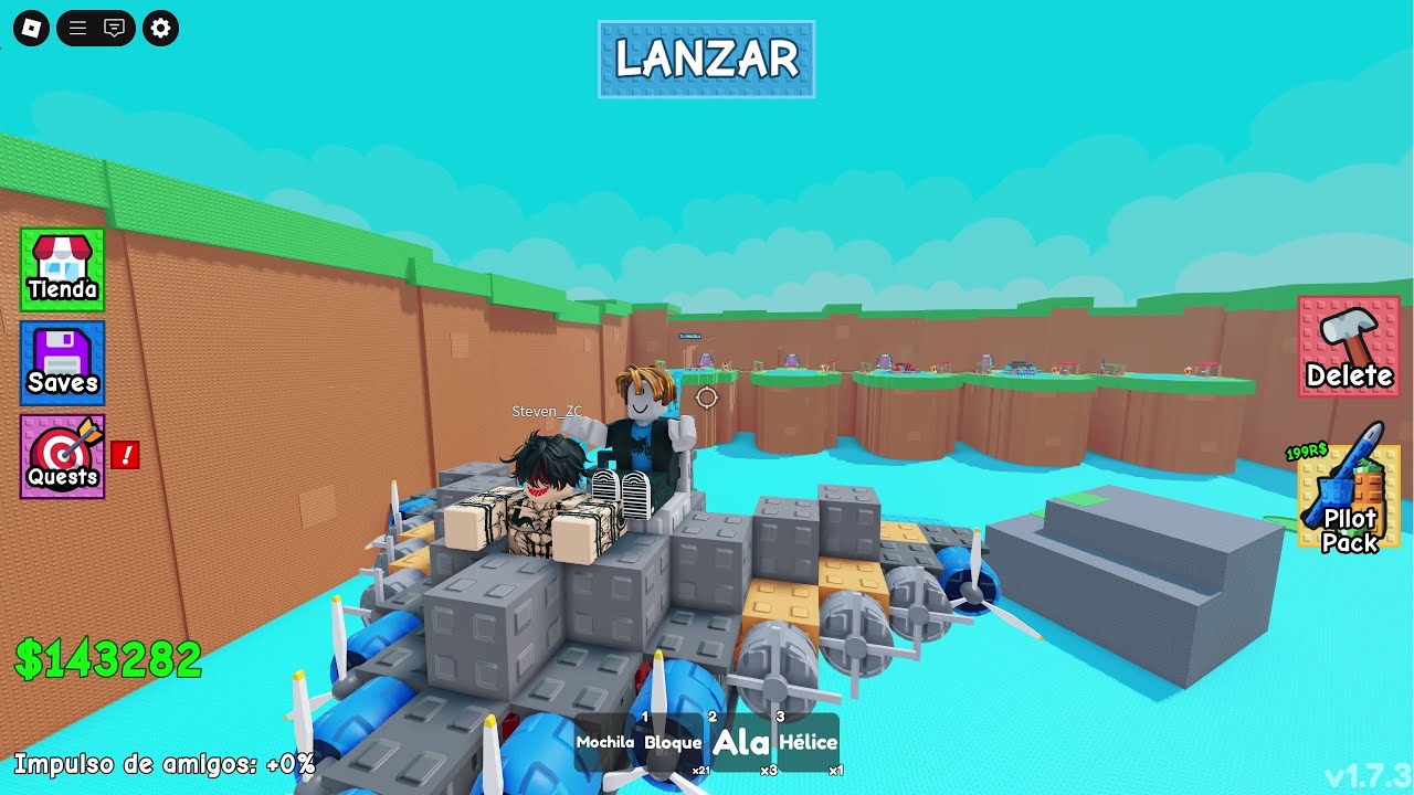 Construir un avión En Roblox